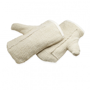 Rękawice ochronne z bawełny, piekarnicze, dł. 27cm, do temp. 250ºC, Thermohauser 50002.44391