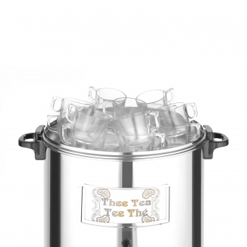 Wasserkocher, silber, 28L, Hendi, 230V/2200W, ⌀465×(H)488 mm