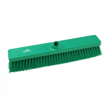 Green broom for sweeping, medium-stiff bristles, Hillbrush AMB809G