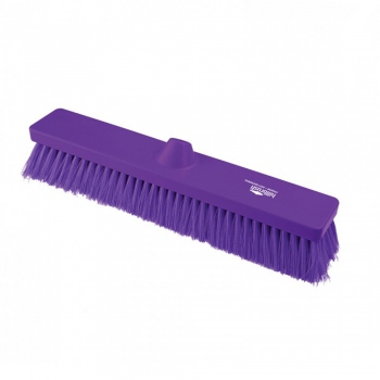 Purple broom for sweeping, medium-stiff bristles, Hillbrush AMB809P