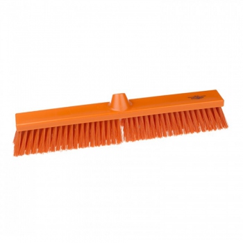 Orange very large scrubbing brush, stiff bristles, Hillbrush B1786T