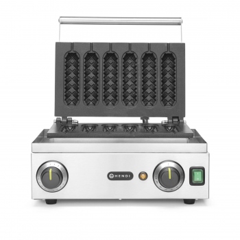 Corn Dog Waffeleisen, HENDI, 230V / 1550W, 390 × 378 × (H) 229 mm