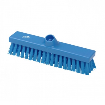 Blue scrubbing brush, stiff bristles, Hillbrush B1745B