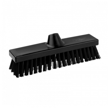 Black scrubbing brush, stiff bristles, Hillbrush B1745BLK