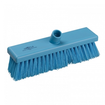 Blue sweeping brush, medium-stiff bristles, Hillbrush B758B