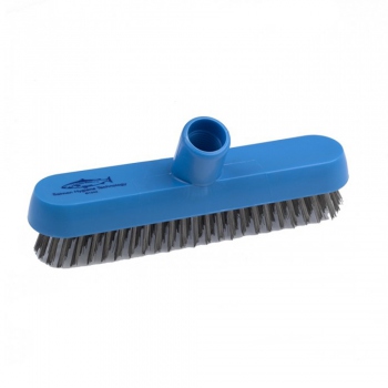 Blue scrubbing brush, stainless steel bristles, Hillbrush B1342B