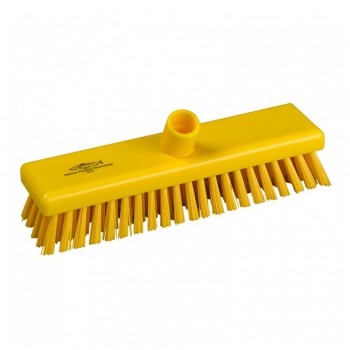 Yellow scrubbing brush, very stiff bristles, Hillbrush B759Y