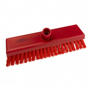 Red scrubbing brush, very stiff bristles, Hillbrush B759R