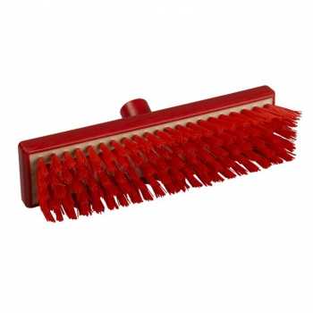 Red scrubbing brush, very stiff, Hillbrush B759RRES
