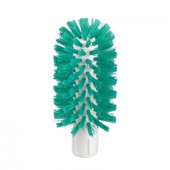 Green pipe brush with a plastic handle, Hillbrush B1529/75G