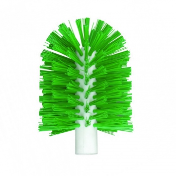 Green pipe brush with a plastic handle, Hillbrush B1529/115G