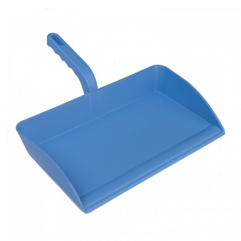 Blue open dustpan, polypropylene, Hillbrush DP13B