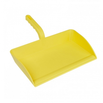 Yellow open dustpan, polypropylene, Hillbrush DP13Y