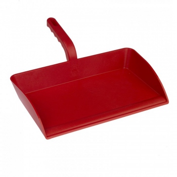 Red open dustpan, polypropylene, Hillbrush DP13R