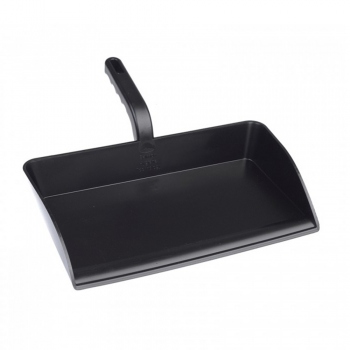 Black open dustpan, polypropylene, Hillbrush DP13BLK