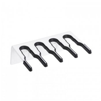 Wandhalter für Bürsten und Stiele, weiß, Hillbrush WLBR1W