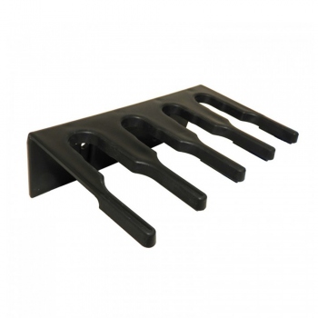 Wandhalter für Bürsten und Stiele, schwarz, Hillbrush WLBR1BLK