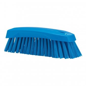 Blue scrub brush, hand, hard bristles, Vikan 38903