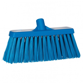 Blue sweeping broom, stiff bristles, VIKAN 29153