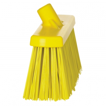Yellow sweeping broom, stiff bristles, VIKAN 29156