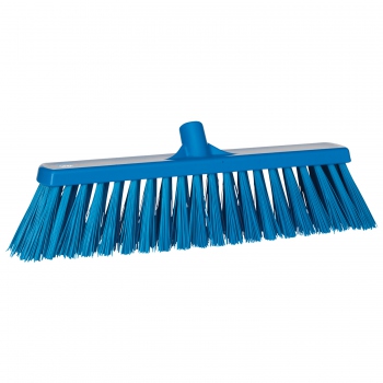 Blue sweeping brush, stiff bristles, VIKAN 29203