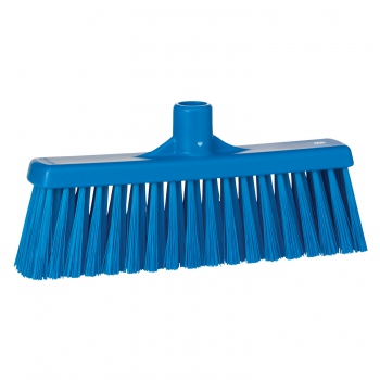 Blue sweeping Broom, for attachment to a handle, medium bristles, Vikan 31663