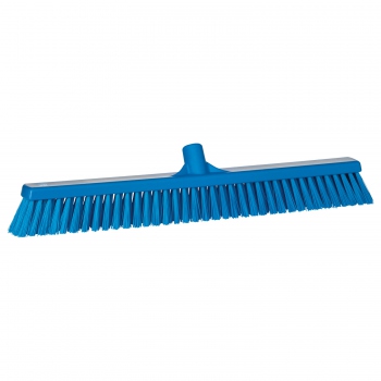 Blue broom for sweeping, soft-hard bristles, Vikan 31943