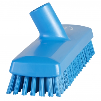 Blue waterfed brush, stiff bristles, Vikan 70413