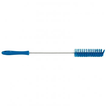 Blue brush for machines, pipes, and drains,  stiff bristles, Vikan 53783