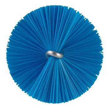 Blue brush for machines, pipes, and drains,  stiff bristles, Vikan 53783