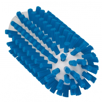 Blue round brush for pipes on a handle, stiff bristles, Ø 50 mm, Vikan 5380503