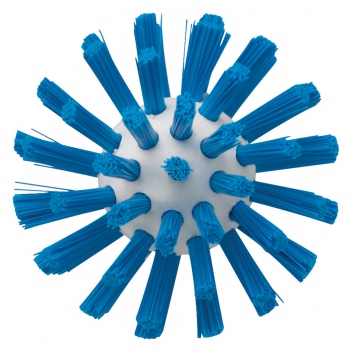 Blue round brush for pipes, on a handle, tiff bristles, Ø63 mm, Vikan 5380633