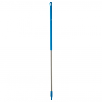 Blue brush and squeegee handle, stainless steel, 1510 mm, Vikan 29393