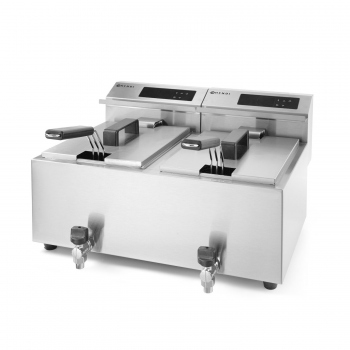 Deep Fryer 2×8 L, Profi Line, 16L, 230V/7000W, 605×515×(H)345 mm, HENDI