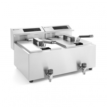 Deep Fryer 2×8 L, Profi Line, 16L, 230V/7000W, 605×515×(H)345 mm, HENDI