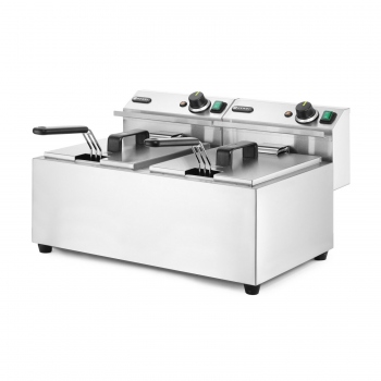 Frytownica gastronomiczna, 2x8 L, Profi Line, 16L, 230V/7000W, 605x460x(H)350mm, HENDI