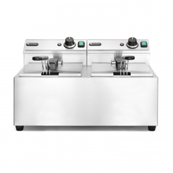 Professional Deep Fryer, 2×8 L, Profi Line, 16L, 230V/7000W, 605×460×(H)350 mm, HENDI