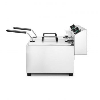 Gastronomiefritteuse, 2×8 L, Profi Line, 16L, 230V/7000W, 605×460×(H)350 mm, HENDI