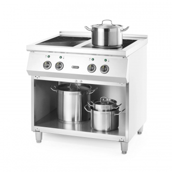Induktionskochfeld 4 Kochfelder, 400V/17000W, 800x700x(H)870mm, HENDI