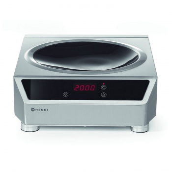 Induktionswok 3500, Profi Line, Kochfeld, 230V/3500W, 340x450x(H)120mm, HENDI