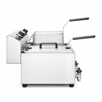 Manual Deep Fryer with Drain Tap, 2x8L, Profi Line, 230V/7000W, HENDI 209301