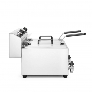 Manual Deep Fryer with Drain Tap, 2x8L, Profi Line, 230V/7000W, HENDI 209301
