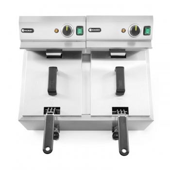 Manual Deep Fryer with Drain Tap, 2x8L, Profi Line, 230V/7000W, HENDI 209301