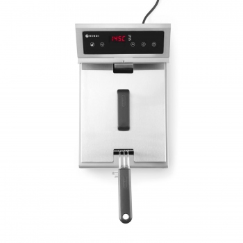 Induktions-Fritteuse mit Ablasshahn, 8 L, HENDI, Hellgrau, 230V/3500W, 288×619×(H)408 mm