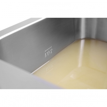 Induktions-Fritteuse mit Ablasshahn, 8 L, HENDI, Hellgrau, 230V/3500W, 288×619×(H)408 mm