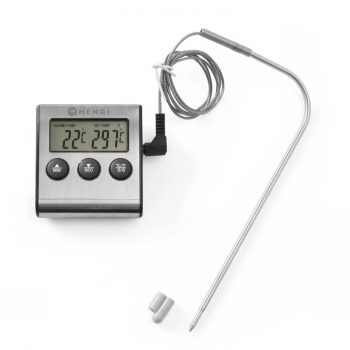 Oven thermometer with timer function, 65x70x(H)17mm, HENDI 271346