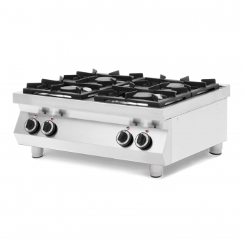 4-Burner Tabletop Gas Stove, HENDI, Kitchen Line, 19 kW, 800x700x(H)310 mm