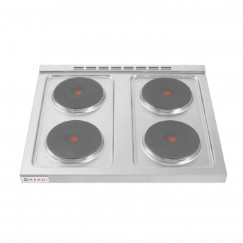 Electric Stove with 4 Hotplates on Open Base, HENDI, Kitchen Line, 400V/10400W, 800x700x(H)900mm