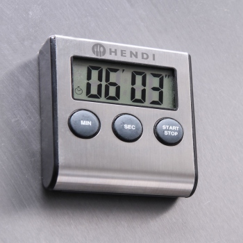 Digital kitchen timer, 65x70x(H)17mm, Hendi 582022