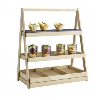 3-stöckiger Buffetständer, 32,5 x 55,5 cm, APS 14012